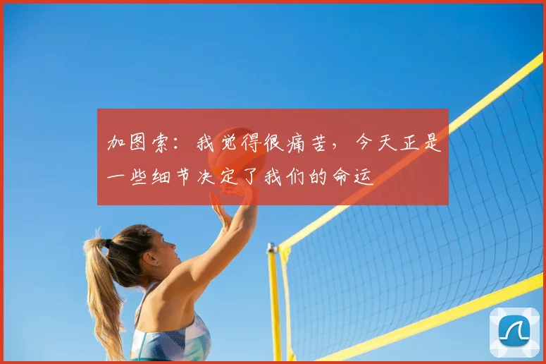 加图索：我觉得很痛苦，今天正是一些细节决定了我们的命运